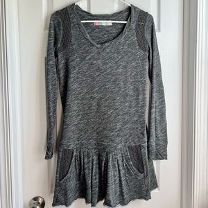 Free People Tunic Sweatshirt - Grey